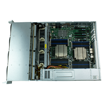 Сервер Supermicro SYS-6027R CSE-826 noCPU X9DRI-LN4F+ 24хDDR3 softRaid IPMI 2х920W PSU Ethernet 4х1Gb/s 12х3,5" EXP SAS3-826EL1 FCLGA2011 (4)